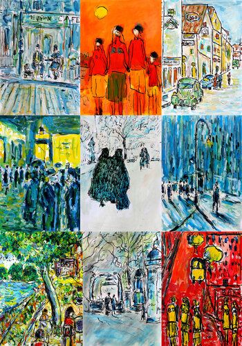 Esso/Belleville by Jean Mirre, Painting for Sale on Singulart