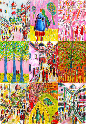 Miss Tree/Iran par Jean Mirre, Peinture en vente sur Singulart