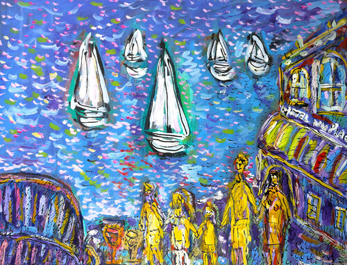 Caraïbes di Jean Mirre, Pittura in vendita su Singulart