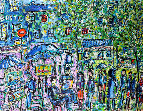 Chez Artiste von Jean Mirre, Malerei kaufen auf Singulart