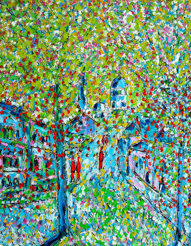exChâteau des brouillards par Jean Mirre, Peinture en vente sur Singulart