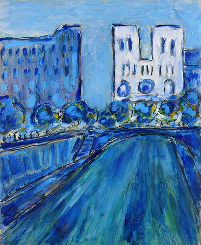 exRiver flow par Jean Mirre, Peinture en vente sur Singulart