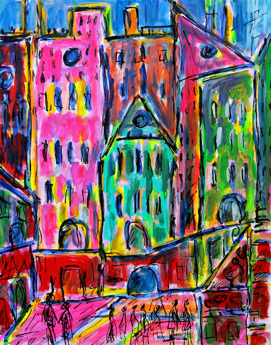 Hambourg par Jean Mirre, Peinture en vente sur Singulart