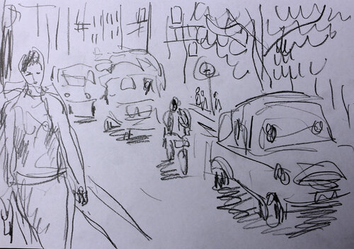 exFemme dans la rue Jean Mirre
