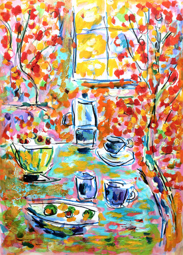 Just waiting van Jean Mirre, Schilderij te koop op Singulart