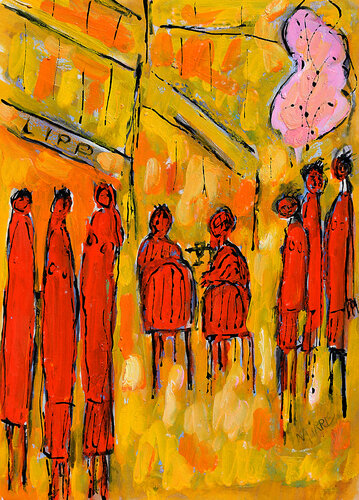 Brasserie Lipp van Jean Mirre, Schilderij te koop op Singulart