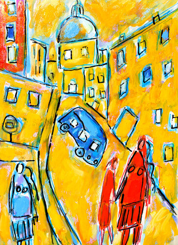 La famille Rouge van Jean Mirre, Schilderij te koop op Singulart