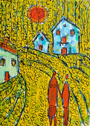 Home is where you want to be van Jean Mirre, Schilderij te koop op Singulart