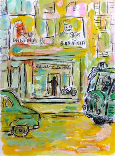 Double Banania di Jean Mirre, Pittura in vendita su Singulart