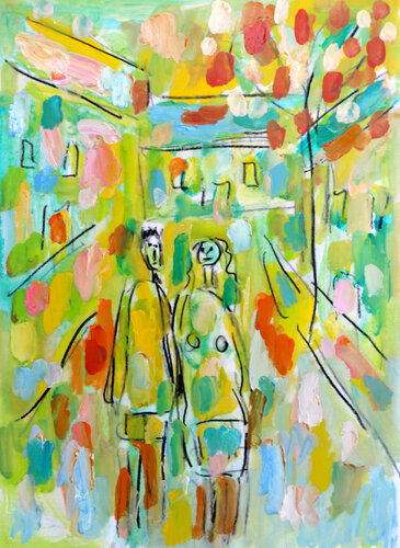 Post modern love van Jean Mirre, Schilderij te koop op Singulart