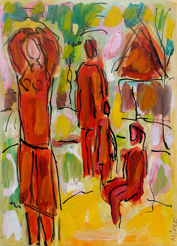 Famille unie par Jean Mirre, Peinture en vente sur Singulart