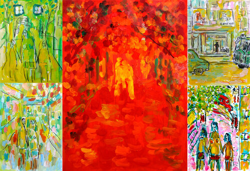 Grande Romance van Jean Mirre, Schilderij te koop op Singulart