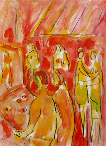 Au temps du flip di Jean Mirre, Pittura in vendita su Singulart