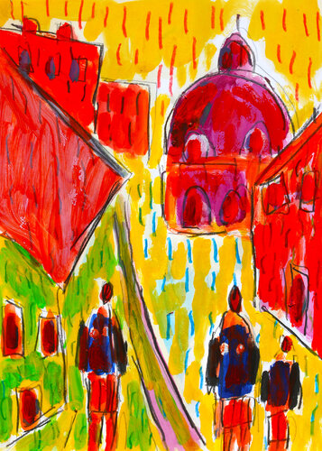 Banlieue ville van Jean Mirre, Schilderij te koop op Singulart