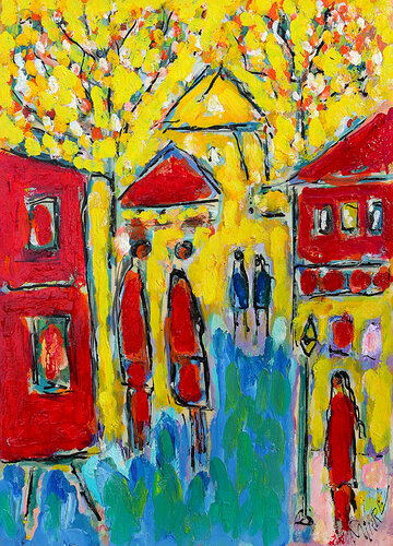 Journée parisienne by Jean Mirre, Painting for Sale on Singulart