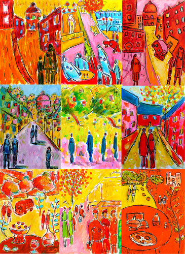 Le monde de JM di Jean Mirre, Pittura in vendita su Singulart