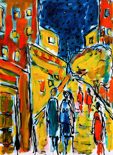 Retiens la nuit van Jean Mirre, Schilderij te koop op Singulart