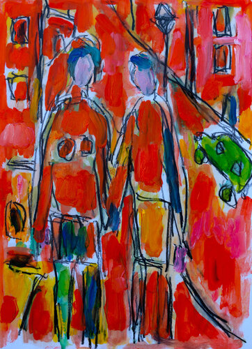 exLa bohème van Jean Mirre, Schilderij te koop op Singulart