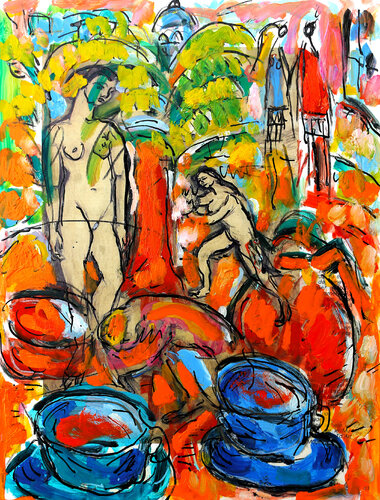 Breakfast chez Matisse von Jean Mirre, Malerei kaufen auf Singulart