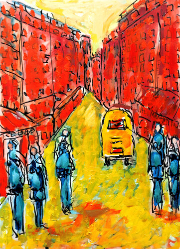 La Butte Rouge de Jean Mirre, Pintura a la venta en Singulart