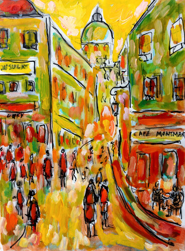 Twist à Montmartre van Jean Mirre, Schilderij te koop op Singulart
