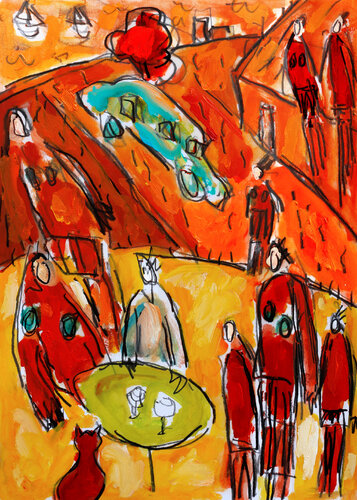 Tumulte di Jean Mirre, Pittura in vendita su Singulart