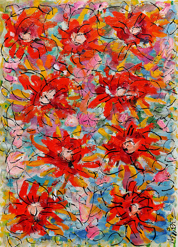 Jardin galaxie di Jean Mirre, Pittura in vendita su Singulart