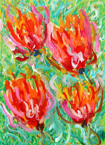 Tout feu tout flamme van Jean Mirre, Schilderij te koop op Singulart