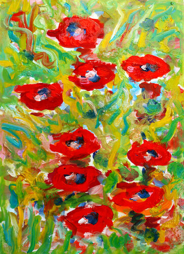 exHerbes folles van Jean Mirre, Schilderij te koop op Singulart