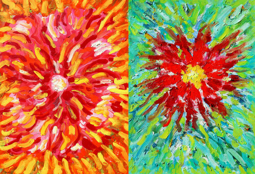 Sentir les fleurs di Jean Mirre, Pittura in vendita su Singulart