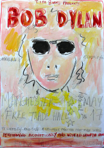 Dylan concert par Jean Mirre, Peinture en vente sur Singulart
