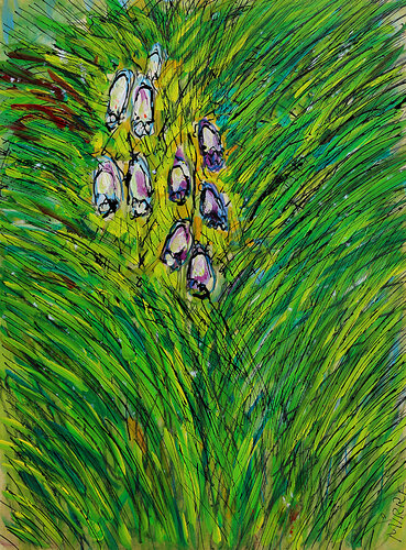 Clochettes par Jean Mirre, Peinture en vente sur Singulart