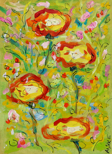 Pâquerettes par Jean Mirre, Peinture en vente sur Singulart