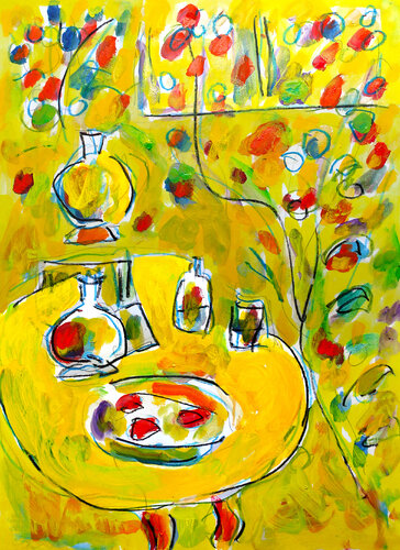 Yellow morning par Jean Mirre, Peinture en vente sur Singulart