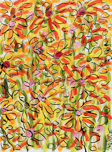 Jardin fleuri par Jean Mirre, Peinture en vente sur Singulart