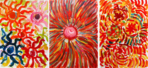 Large constellation florale di Jean Mirre, Pittura in vendita su Singulart