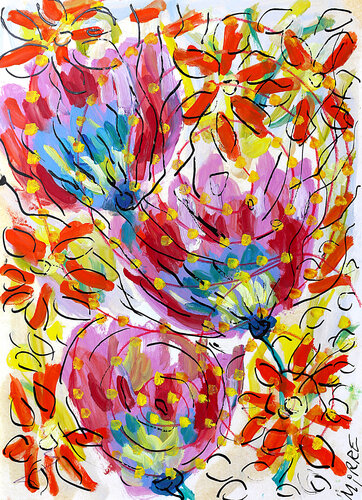 Galaxie florale von Jean Mirre, Malerei kaufen auf Singulart