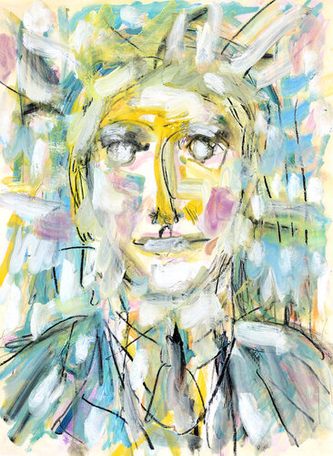 Le banquier cocaïnomane narcissique van Jean Mirre, Schilderij te koop op Singulart