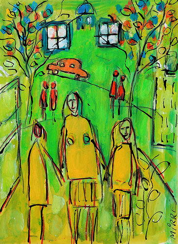 Yellow mom von Jean Mirre, Malerei kaufen auf Singulart