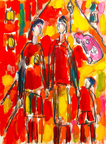 exFamille parisienne van Jean Mirre, Schilderij te koop op Singulart