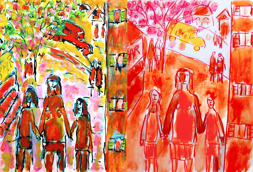 Jour de piscine van Jean Mirre, Schilderij te koop op Singulart