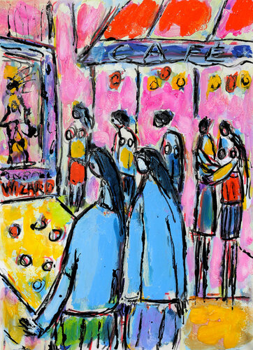 He's a pinball wizard di Jean Mirre, Pittura in vendita su Singulart
