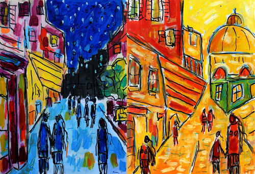 Nuit et jour von Jean Mirre, Malerei kaufen auf Singulart