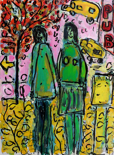 London pub by Jean Mirre, Painting for Sale on Singulart