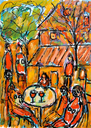 Good company di Jean Mirre, Pittura in vendita su Singulart