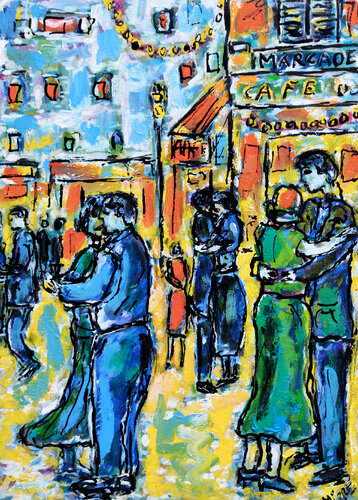 Bal au Marcadet von Jean Mirre, Malerei kaufen auf Singulart