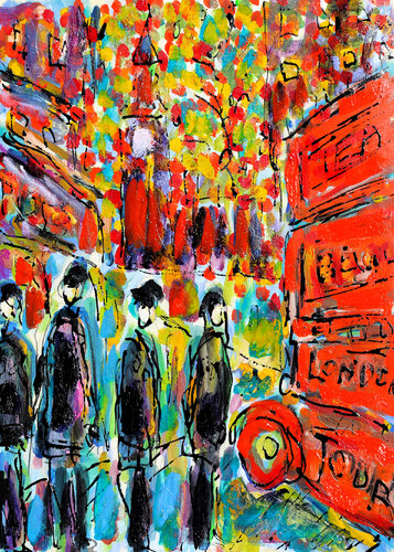 exLondon Tour van Jean Mirre, Schilderij te koop op Singulart
