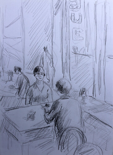 Hopper van Jean Mirre, Schilderij te koop op Singulart