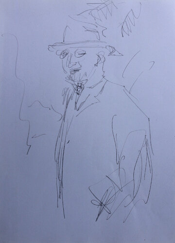 Matisse dans son jardin de Jean Mirre, Pintura a la venta en Singulart