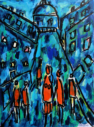Nuit de juin by Jean Mirre, 絵画 for Sale on Singulart